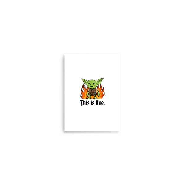 Goblin Art Print — "This Is Fine" Goblin